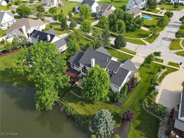 1288 Windward Ln, Kent, OH 44240 - aerial view of residential area with a large body of water
