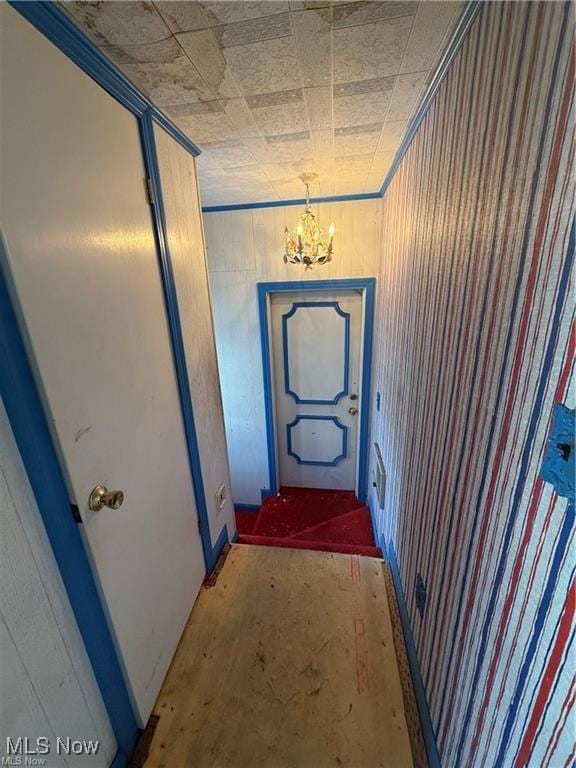 522 N 3rd St, Toronto, OH 43964 - doorway to outside featuring a chandelier