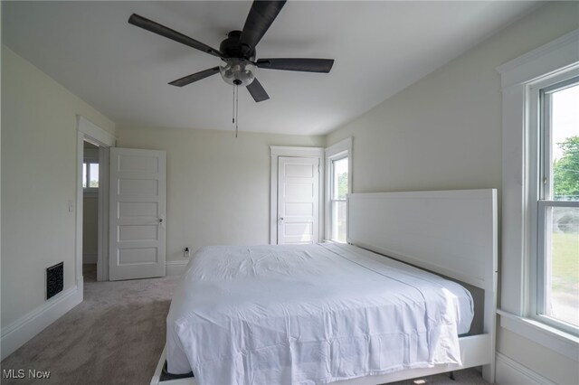 326 N Park Ave, Alliance, OH 44601 - carpeted bedroom featuring baseboards and a ceiling fan