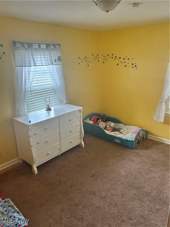 7438 Westview Dr, Youngstown, OH 44512 - bedroom featuring dark carpet