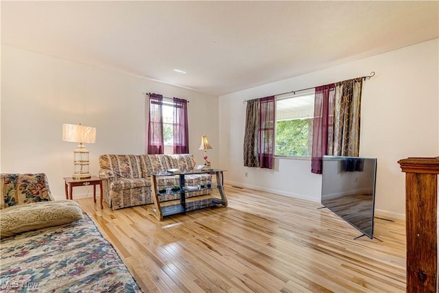 1701 19th Ave, Parkersburg, WV 26101 - living room featuring light wood-type flooring and baseboards