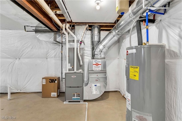 23200 St Andrews Dr, Columbia Station, OH 44028 - utilities with electric water heater and heating unit