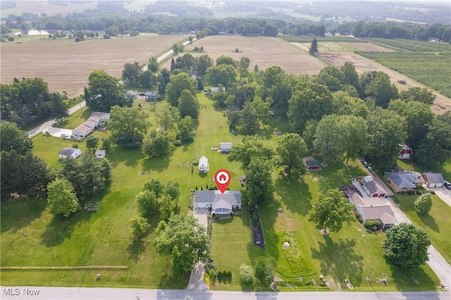 14203 Hatfield Rd, Rittman, OH 44270 - aerial view of sparsely populated area with rows of crops