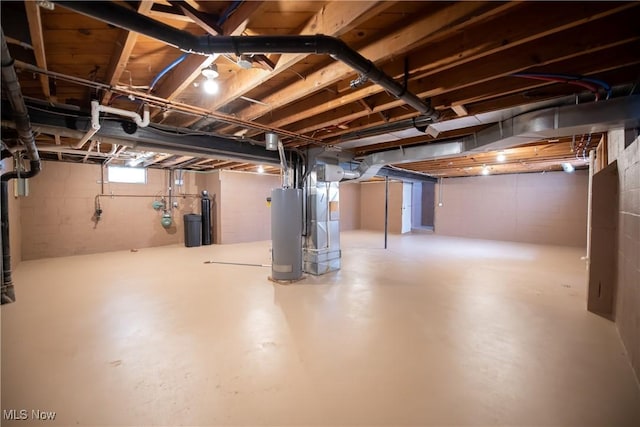 809 Mcdaniel Ave, Minerva, OH 44657 - below grade area with water heater and heating unit