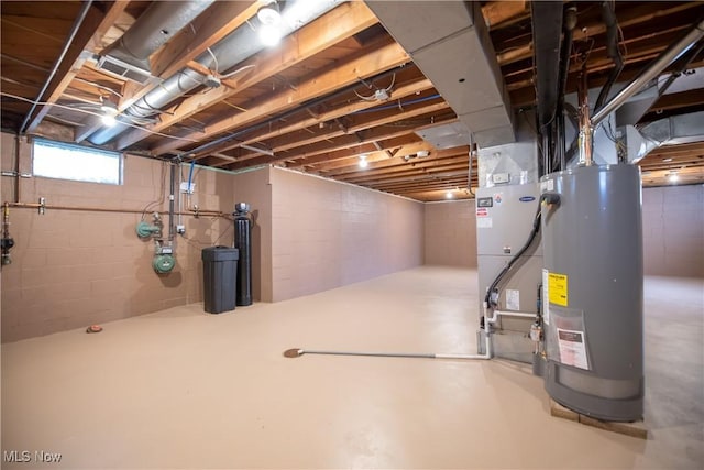 809 Mcdaniel Ave, Minerva, OH 44657 - below grade area with water heater and a water softener