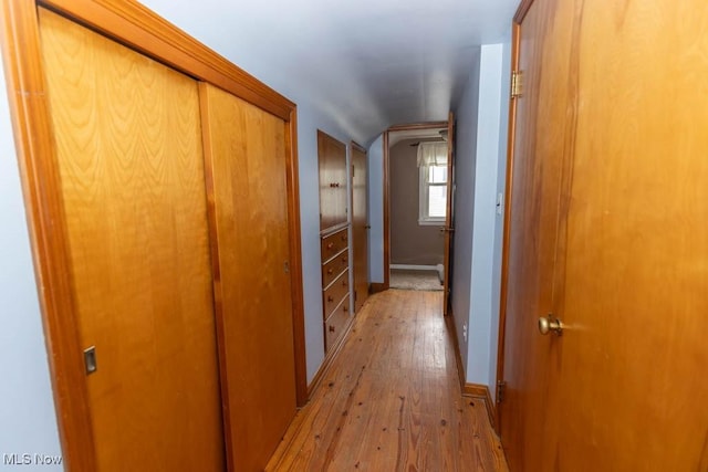 1114 W Miner Rd, Mayfield Heights, OH 44124 - corridor featuring light wood finished floors and baseboards