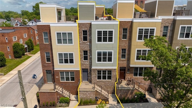 1335 W Clifton Blvd, Lakewood, OH 44107 - view of front facade with brick siding