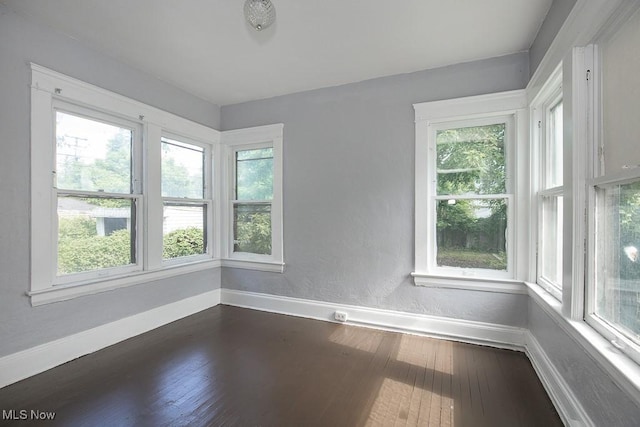 11515 Hopkins Ave, Cleveland, OH 44108 - unfurnished sunroom featuring hardwood / wood-style floors