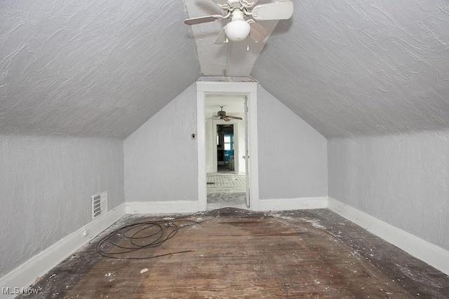 11515 Hopkins Ave, Cleveland, OH 44108 - additional living space featuring lofted ceiling, wood finished floors, and ceiling fan