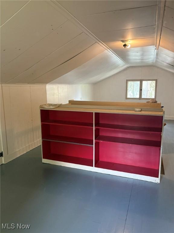 105 S Maple Hts, New Lexington, OH 43764 - miscellaneous room featuring lofted ceiling