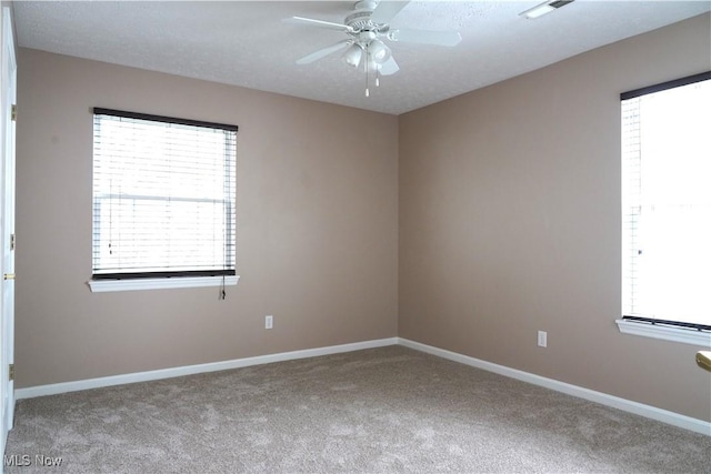 194 Vista Cir, North Olmsted, OH 44070 - unfurnished room with carpet flooring, plenty of natural light, and ceiling fan