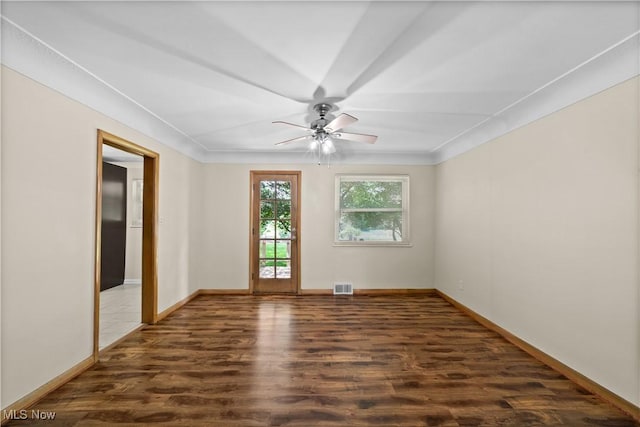 792 Miner Rd, Highland Heights, OH 44143 - unfurnished room featuring wood finished floors and ceiling fan