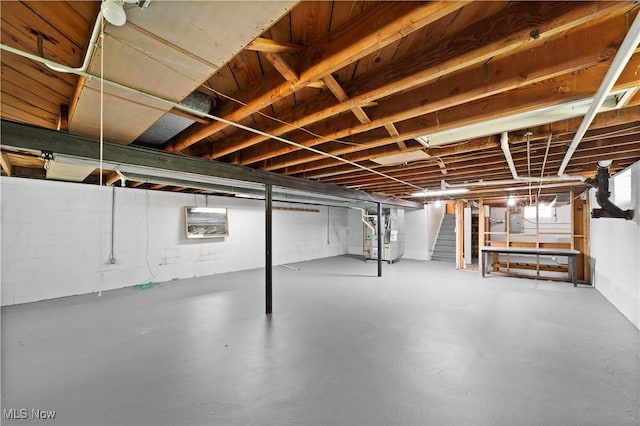 792 Miner Rd, Highland Heights, OH 44143 - unfinished basement with stairway