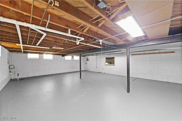 792 Miner Rd, Highland Heights, OH 44143 - basement with concrete block wall