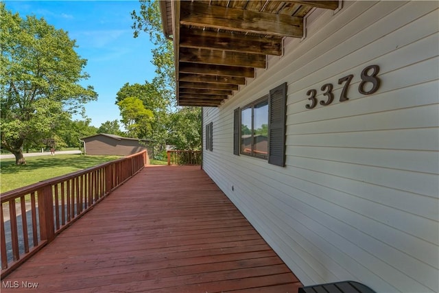 3378 State Route 164, Leetonia, OH 44431 - deck featuring a yard