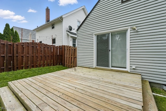 2557 Ogden Ave, Akron, OH 44312 - view of wooden deck