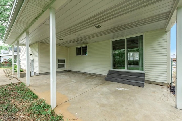5417 Edgewood Dr, Lorain, OH 44053 - view of patio featuring entry steps and a carport