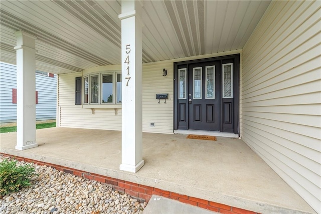 5417 Edgewood Dr, Lorain, OH 44053 - entrance to property featuring covered porch