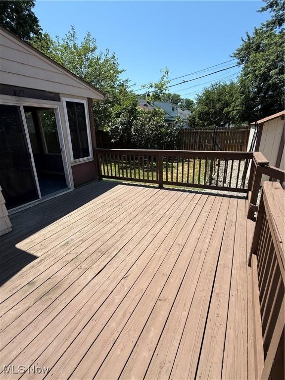 450 E 255th St, Euclid, OH 44132 - deck featuring a fenced backyard