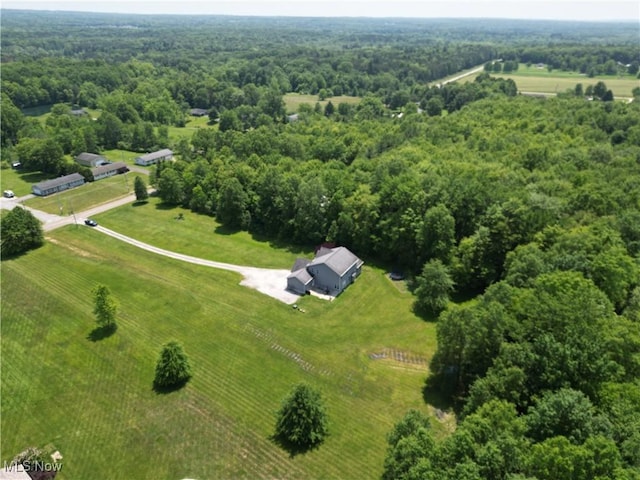 3202 S Lipkey Rd, North Jackson, OH 44451 - overview of rural landscape with a heavily wooded area