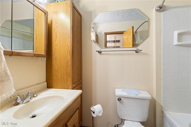 53979 Colerain Pike, Martins Ferry, OH 43935 - full bathroom featuring vanity and shower / bath combination