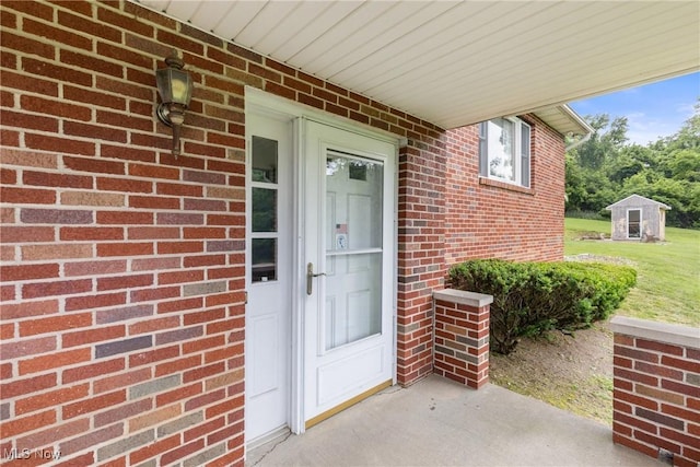 53979 Colerain Pike, Martins Ferry, OH 43935 - property entrance with brick siding