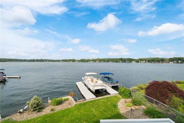 4869 Coleman Dr, Akron, OH 44319 - dock featuring a water view