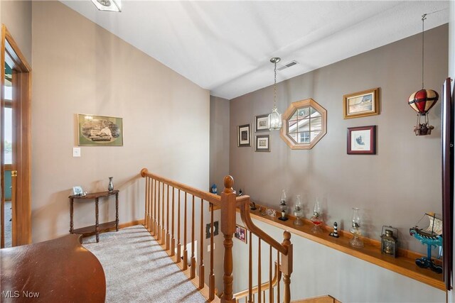 4869 Coleman Dr, Akron, OH 44319 - hall with an upstairs landing