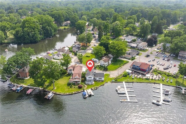 4869 Coleman Dr, Akron, OH 44319 - aerial view of residential area featuring a nearby body of water