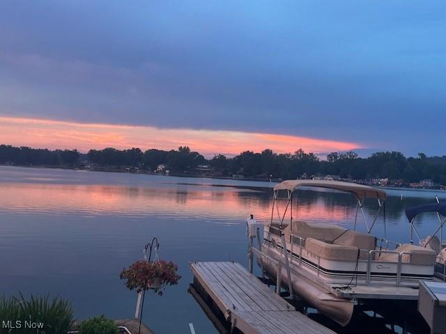 4869 Coleman Dr, Akron, OH 44319 - dock area with a water view