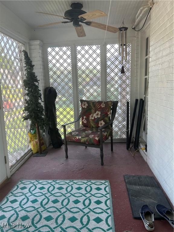 3601 State St, Weirton, WV 26062 - sunroom / solarium with ceiling fan