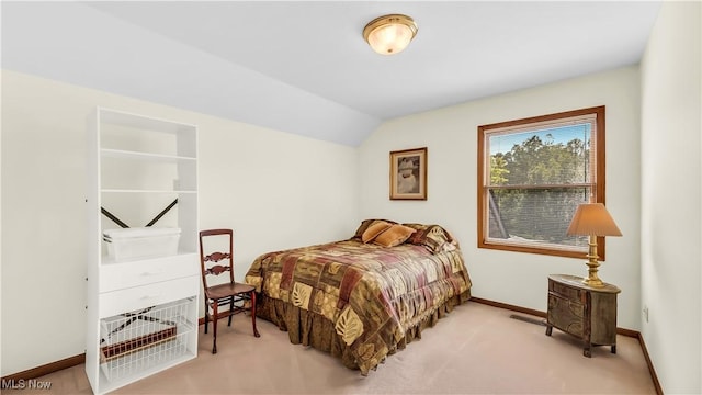 14751 Lancelot Ln E, North Royalton, OH 44133 - carpeted bedroom with baseboards and lofted ceiling