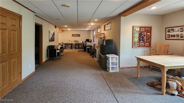 14751 Lancelot Ln E, North Royalton, OH 44133 - carpeted office space with recessed lighting