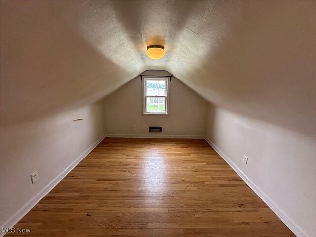 814 Almasy Dr, Campbell, OH 44405 - bonus room featuring vaulted ceiling and light wood-style floors