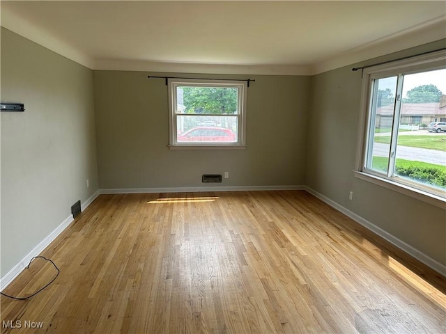 814 Almasy Dr, Campbell, OH 44405 - empty room with plenty of natural light and light wood-style flooring