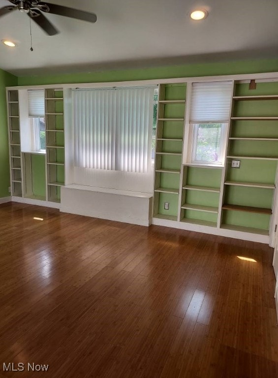 300 37th St, Vienna, WV 26105 - unfurnished room featuring hardwood / wood-style flooring, ceiling fan, and recessed lighting