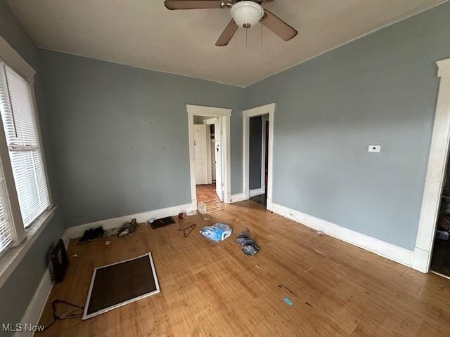 6108 Gateway Blvd S, Elyria, OH 44035 - unfurnished room featuring ceiling fan and wood finished floors