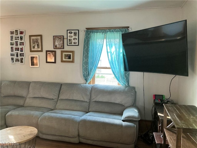 136 High St SE, Canal Fulton, OH 44614 - living area featuring crown molding