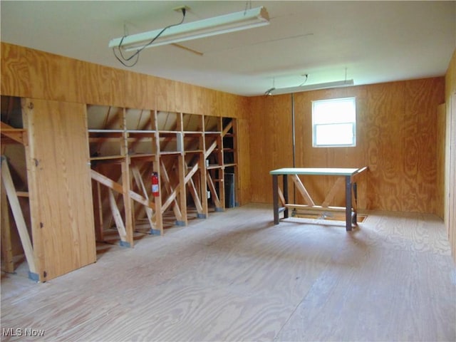 4017 N Ridge Rd W, Saybrook, OH 44004 - below grade area featuring wood walls