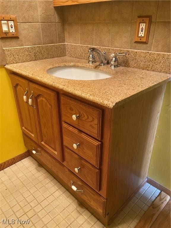 4520 E Wallings Rd, Broadview Heights, OH 44147 - bathroom featuring vanity and tile patterned flooring