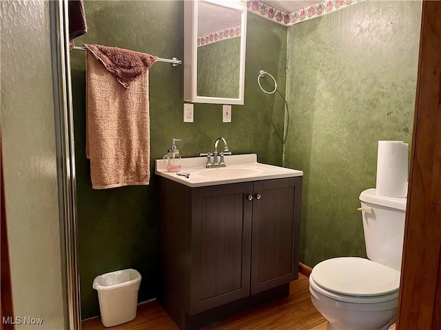 67966 Old Twenty One Rd, Cambridge, OH 43725 - bathroom with wood finished floors and vanity