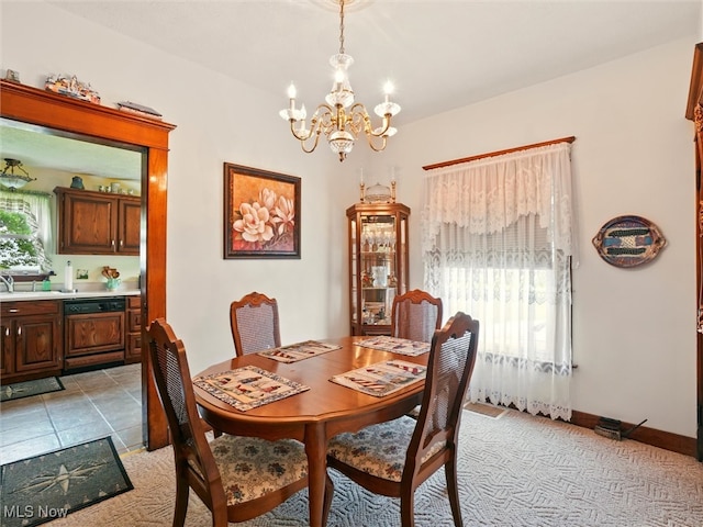 290-289 Park Ave, Conneaut, OH 44030 - dining room with a chandelier and baseboards