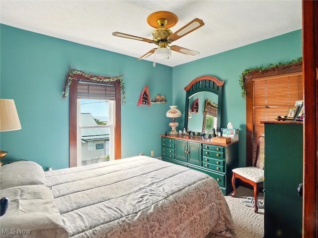290-289 Park Ave, Conneaut, OH 44030 - bedroom with a ceiling fan and carpet floors