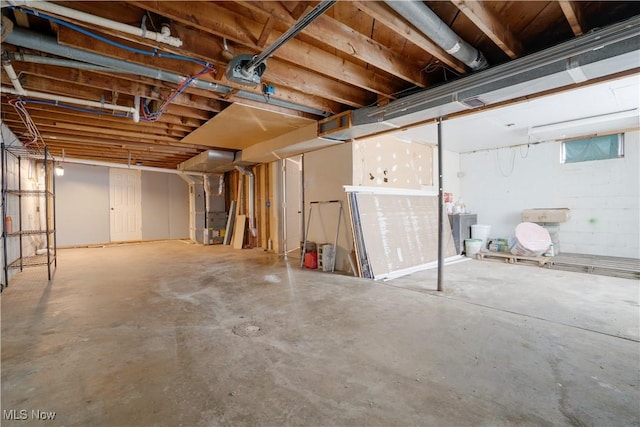 719 Pomeroy Pike, Belpre, OH 45714 - unfinished basement with heating unit