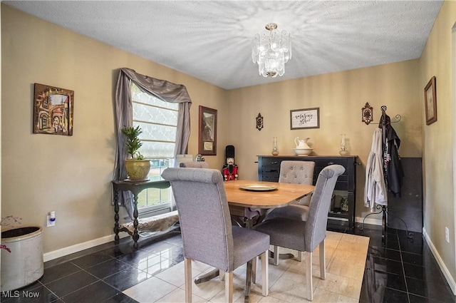 220 Long Rd, Macedonia, OH 44056 - dining area with a chandelier and a textured ceiling