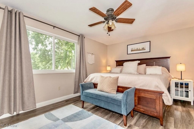 1657 Kasserine Ct, Twinsburg, OH 44087 - bedroom featuring wood finished floors and a ceiling fan