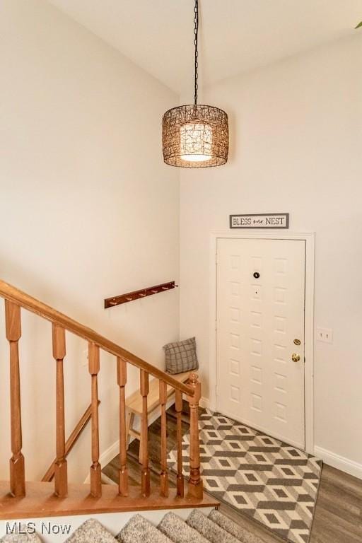 1657 Kasserine Ct, Twinsburg, OH 44087 - foyer entrance with stairs and wood finished floors