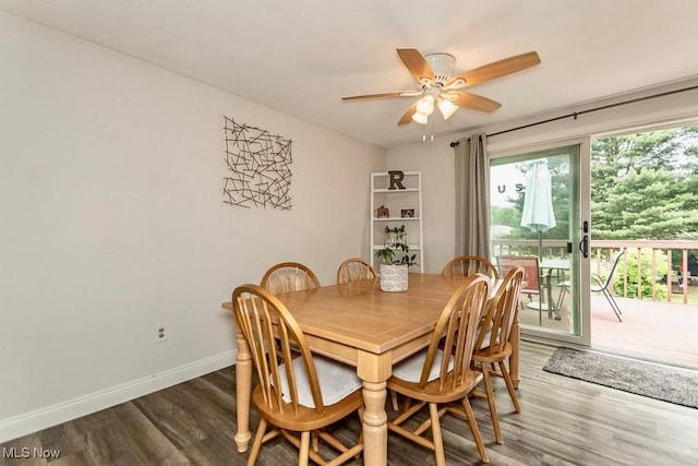 1657 Kasserine Ct, Twinsburg, OH 44087 - dining area featuring wood finished floors and a ceiling fan