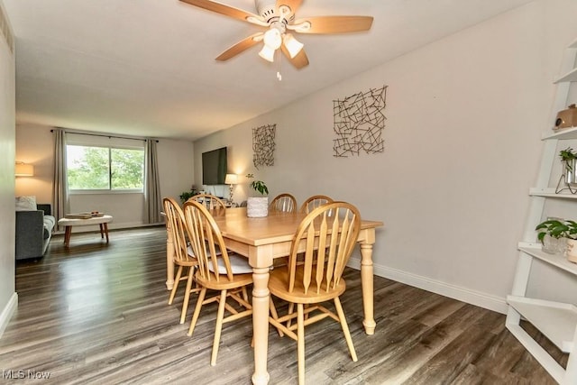 1657 Kasserine Ct, Twinsburg, OH 44087 - dining room featuring wood finished floors and ceiling fan