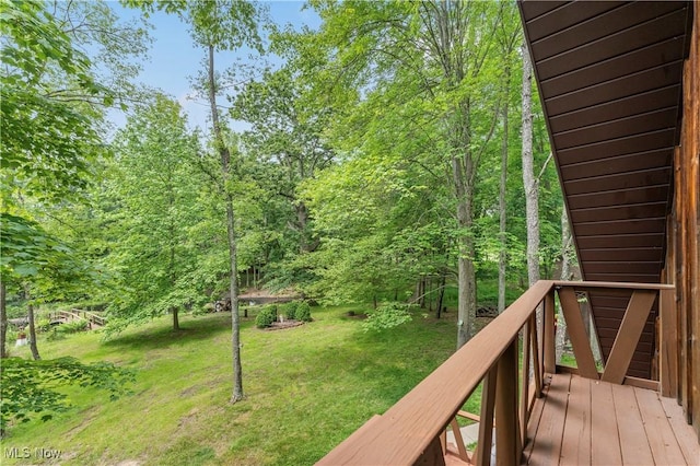 52 Arbor Rd NE, Minerva, OH 44657 - deck with a lawn